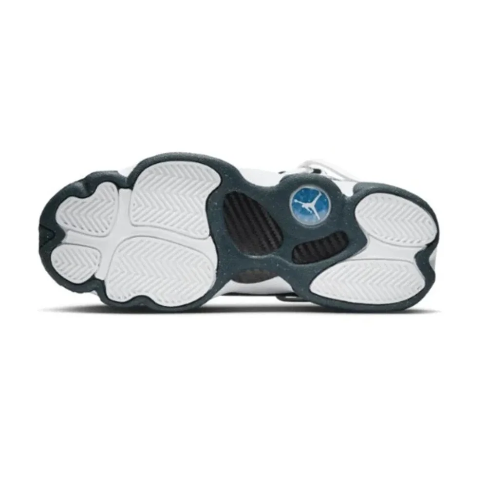 Nike Air Jordan 6 Rings GS Big Kids Size 6Y White/Armory Navy Shoes 323419-147